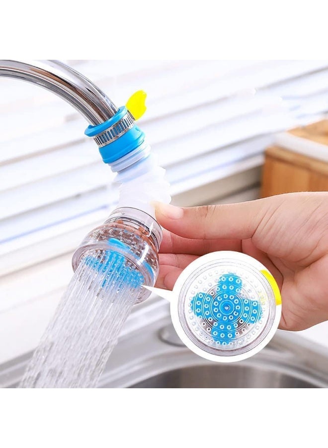 360° Rotating Faucet Nozzle Water Filter 3-Pack Sprayer Faucet Water Saver Pressurized Shower Faucet Accessory Household Kitchen Faucet Filter Silicone Extender Clean - Image 1